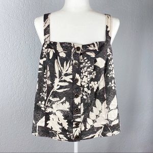 Anthropologie Button Tank